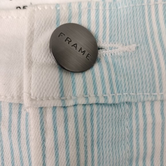 NWOT FRAME Denim Le High Cropped Skinny in Ombré Stripe Sz. 30 - Picture 6 of 15